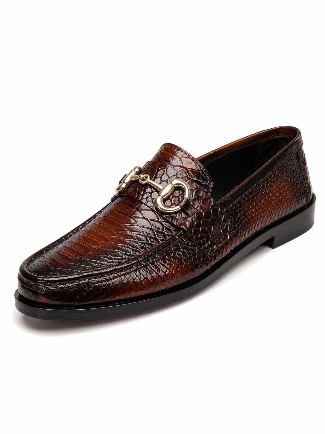 PAYTHON BROWN LOAFER