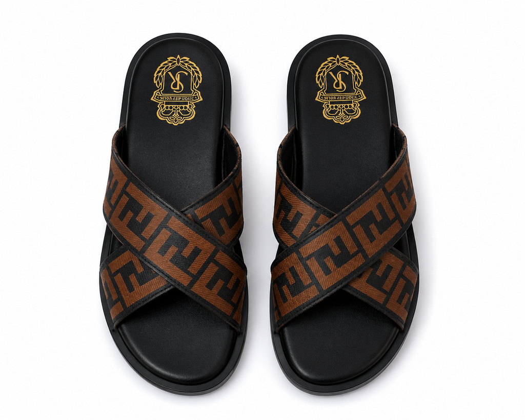 FENDI CROSS SLIPPER