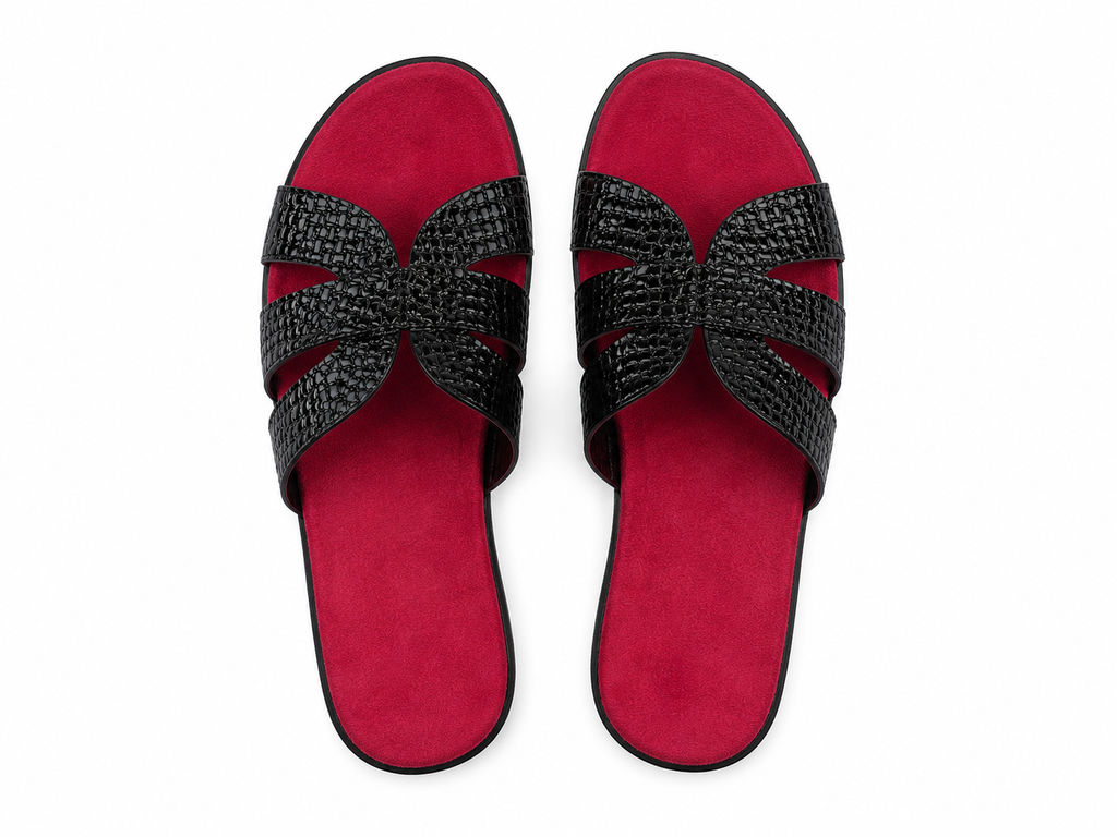 RED CHEERY SLIPPER