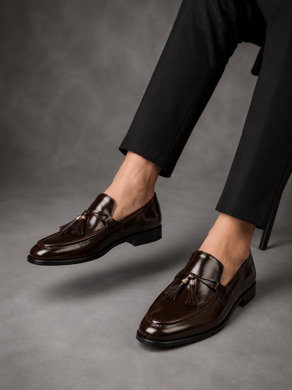 G TUSSELS BROWN LOAFER