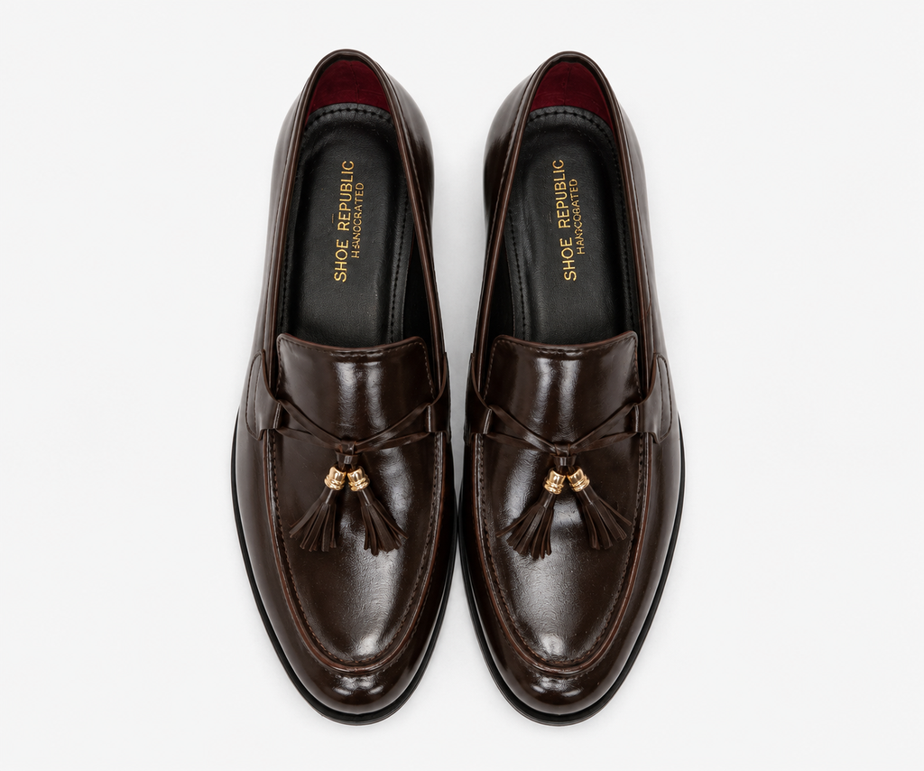 G TUSSELS BROWN LOAFER