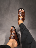 HERMES C CROCK BROWN