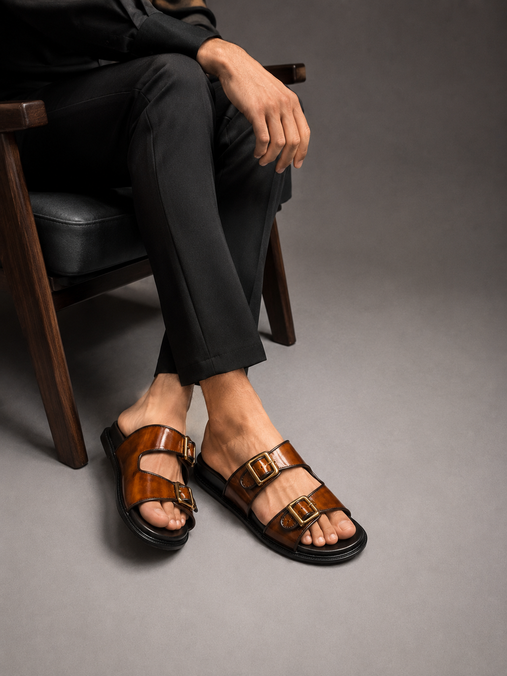DM BROWN C SLIPPER